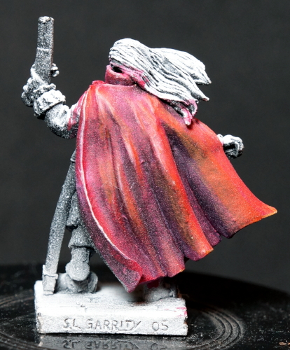 Example of glaze painted over zenithal priming.