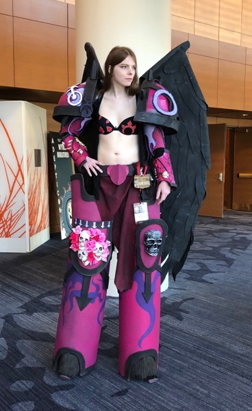 A costumer at AdeptiCon 2018.