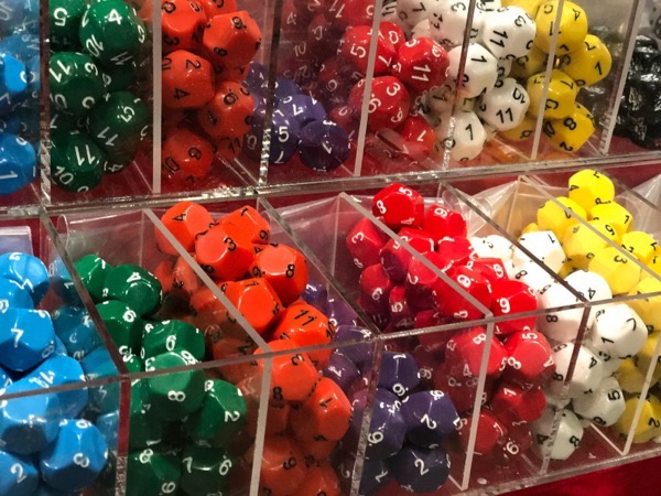 Vendor selling dice