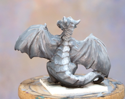 Stocking Dragon grayscale primer, back