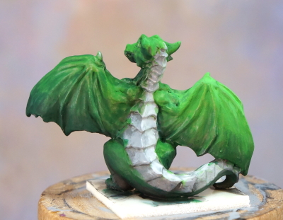 Stocking Dragon colour block in, back