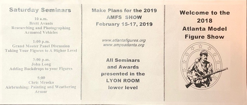 Scan of schedule for AMFS 2018