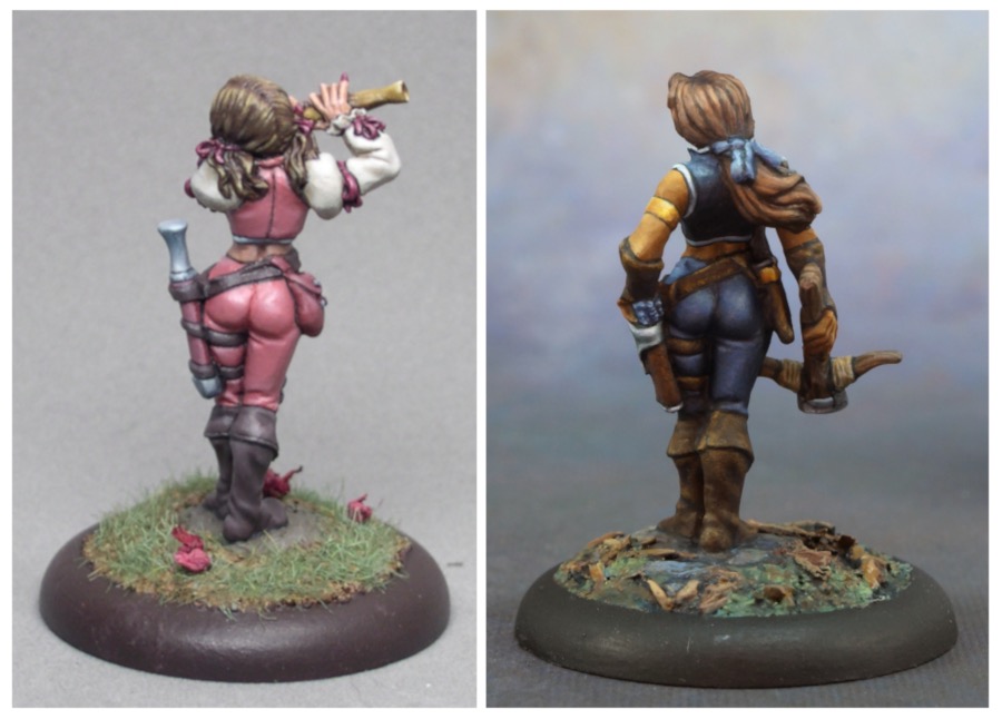 Tara and Anwyn, back views
