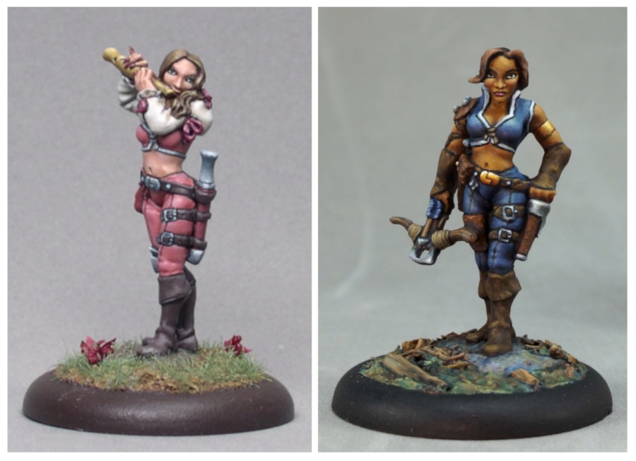 Anwyn and Tara, face views