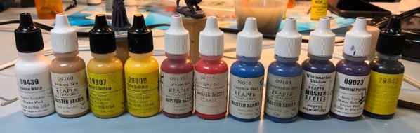 Split primary palette used to paint Promenade