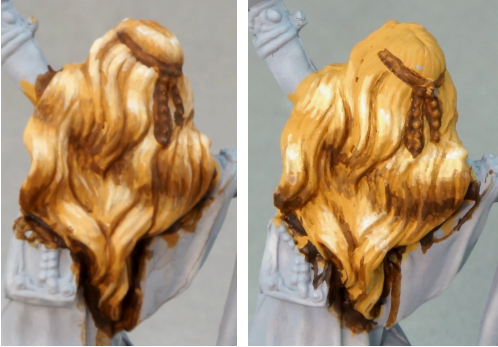 Comparison of reference example and on camera version