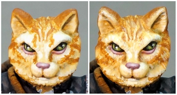 Korben face stripes work in progress