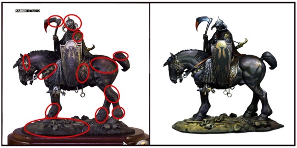 Death dealer minis contrast