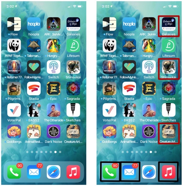 Phone icons