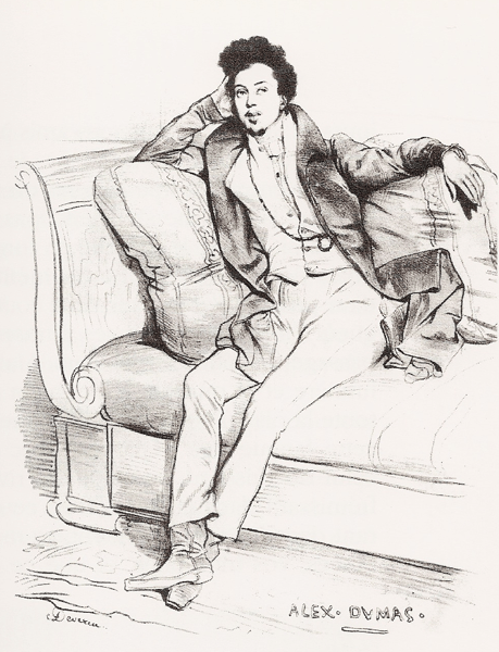 Alexandre Dumas par Achille Devéria 1829